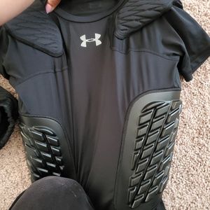 Boys football  integrated gear.